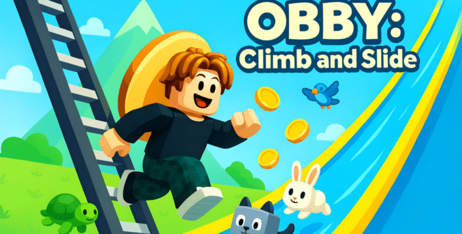 Obby: Escalada e Deslizamento