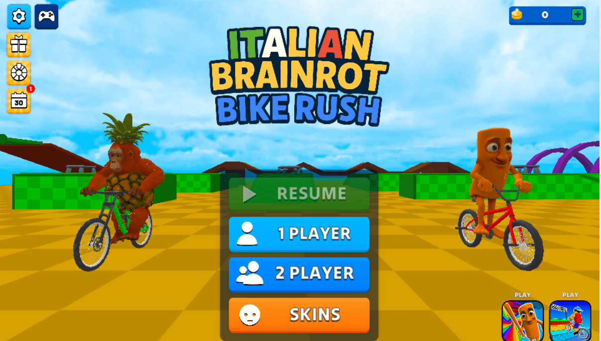 Italiensk Brainrot Bike Rush