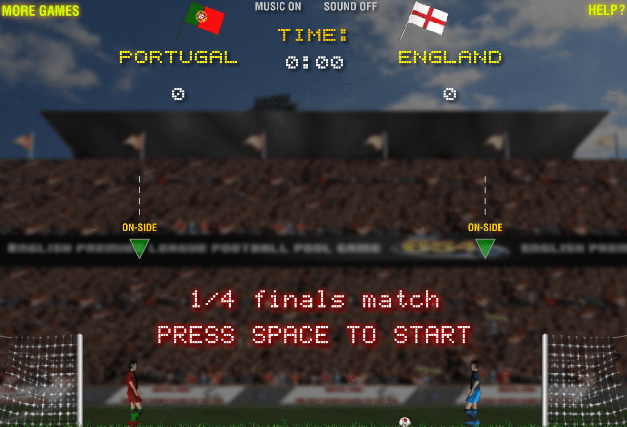 1 बनाम 1 फुटबॉल